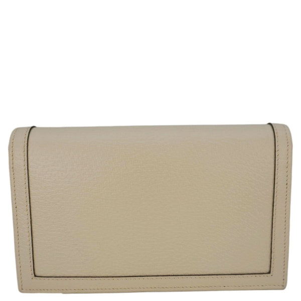 GUCCI Diana Bamboo Mini Leather Shoulder Bag White 696817