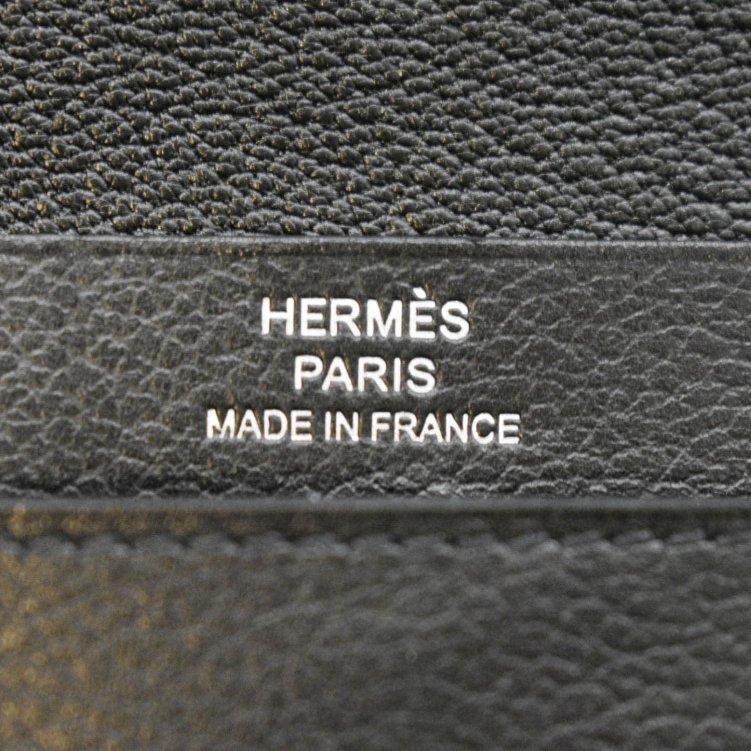 HERMES Plain Leather Logo Card Holders (H084309CAAC )