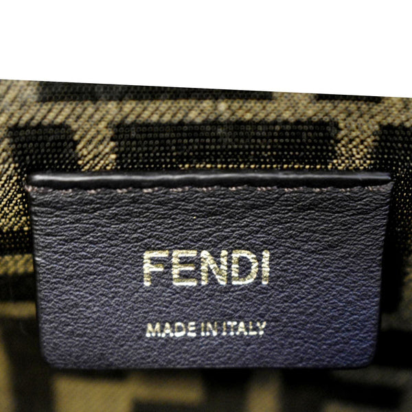 FENDI Logo on FENDI First Leather Shoulder Bag