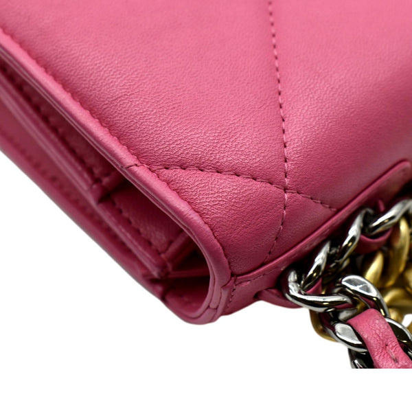 CHANEL Pre-Owned CC diamond-quilted shoulder bag - Pink