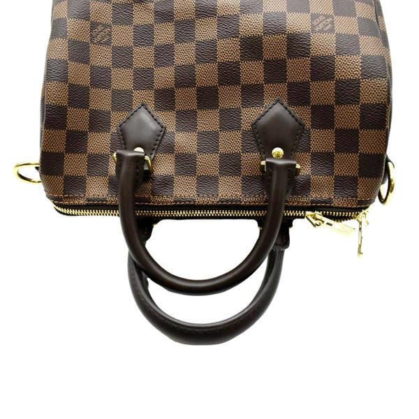 LOUIS VUITTON Speedy 25 Bandouliere Damier Ebene Shoulder Bag Brown