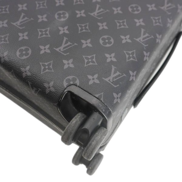 LOUIS VUITTON Horizon 55 Monogram Eclipse Canvas Rolling Suitcase Black