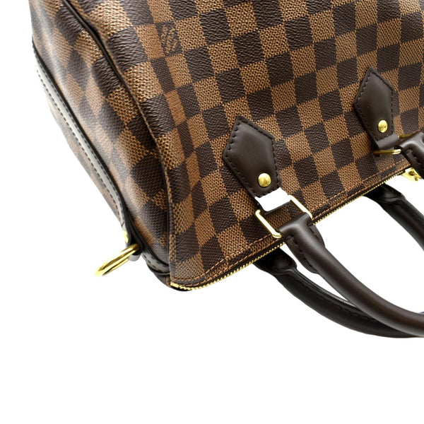 LOUIS VUITTON Speedy 25 Bandouliere Damier Ebene Shoulder Bag Brown