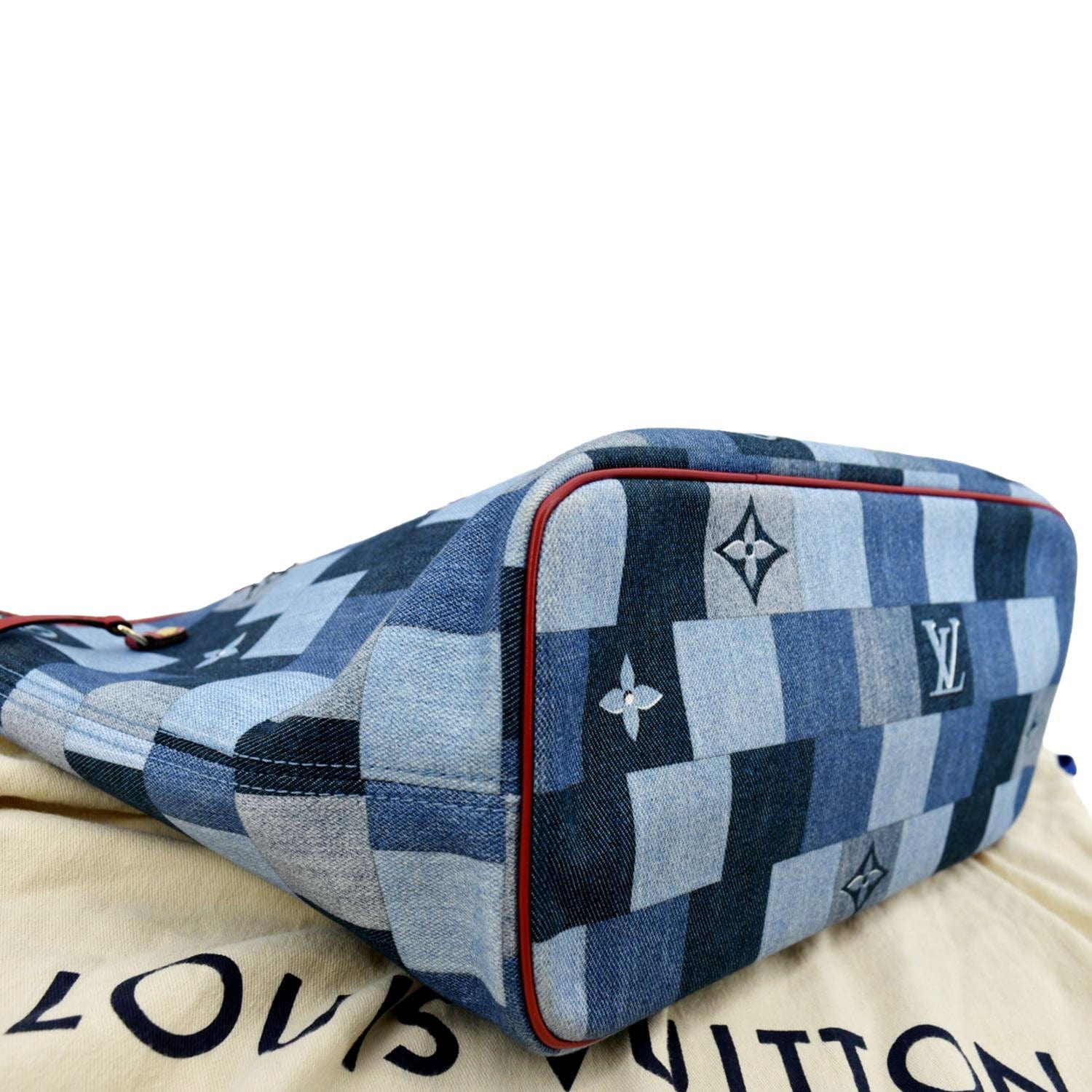 Louis Vuitton Neverfull Denim Bag