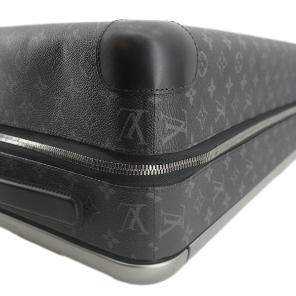 LOUIS VUITTON Horizon 55 Monogram Eclipse Canvas Rolling Suitcase Black