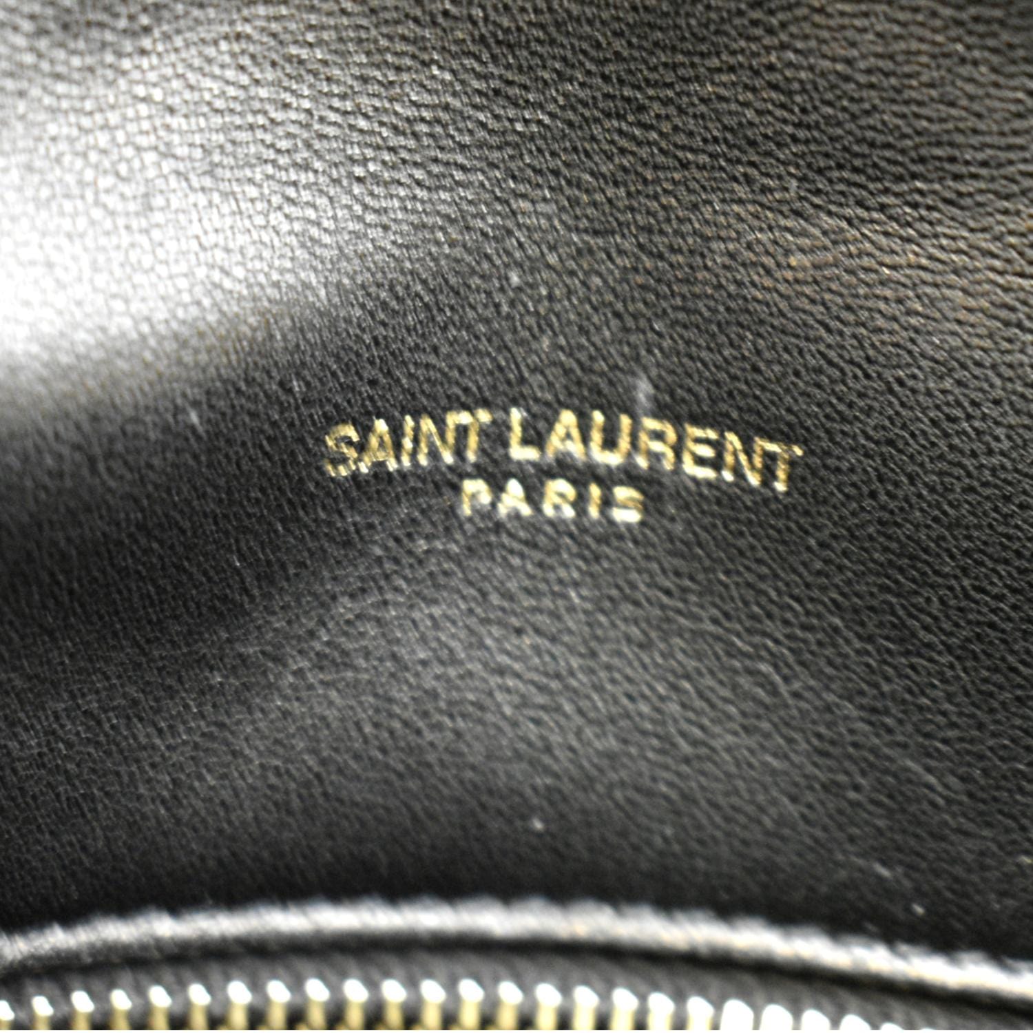 Saint Laurent Lou Puffer Mini Clutch in Metallic