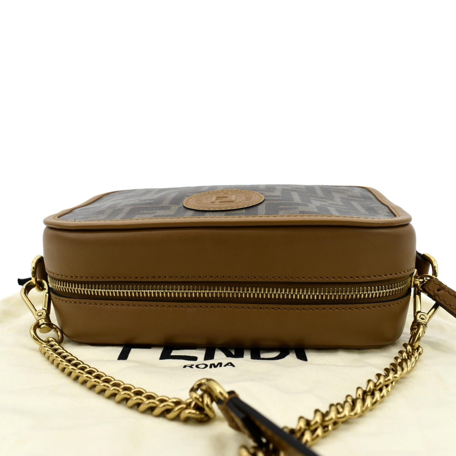 Fendi FF Logo Print Camera Case Crossbody Bag