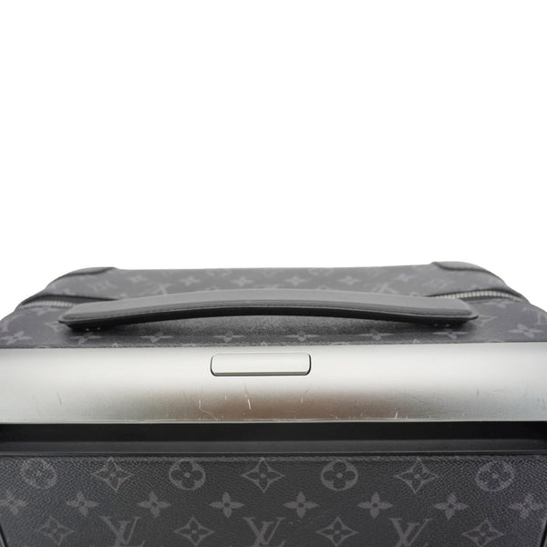 LOUIS VUITTON Horizon 55 Monogram Eclipse Canvas Rolling Suitcase Black