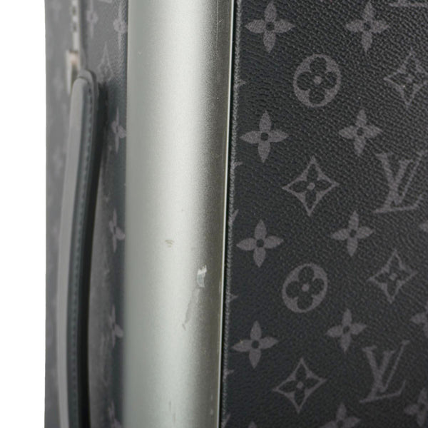 LOUIS VUITTON Horizon 55 Monogram Eclipse Canvas Rolling Suitcase Black