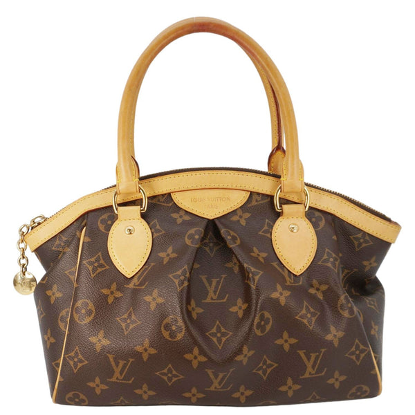 LOUIS VUITTON Tivoli PM Monogram Canvas Satchel Bag Brown