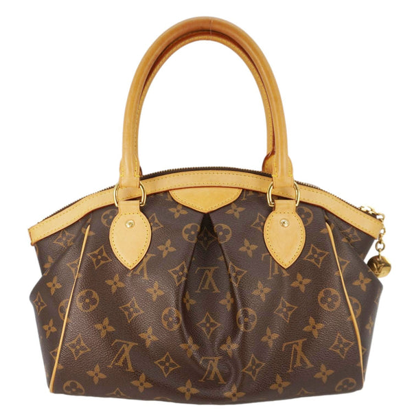 LOUIS VUITTON Tivoli PM Monogram Canvas Satchel Bag Brown