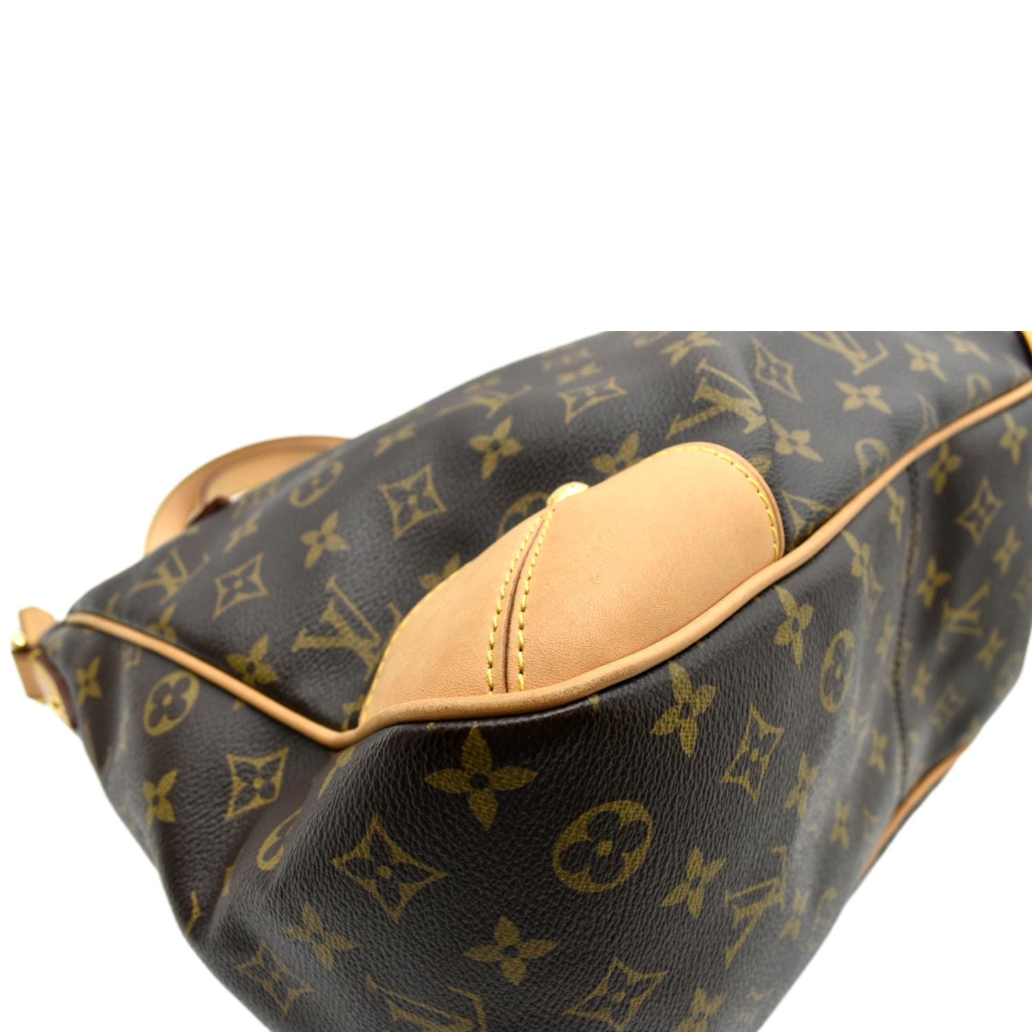 Estrela cloth handbag Louis Vuitton Brown in Cloth - 38033498