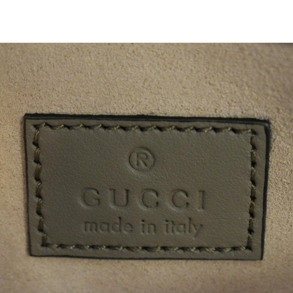 GUCCI Dionysus Super Mini GG Supreme Canvas Bag Taupe