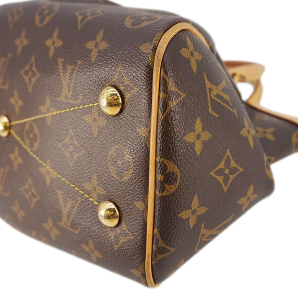 LOUIS VUITTON Tivoli PM Monogram Canvas Satchel Bag Brown