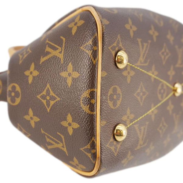 LOUIS VUITTON Tivoli PM Monogram Canvas Satchel Bag Brown