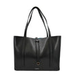 TIFFANY & CO Leather Tote Bag Black