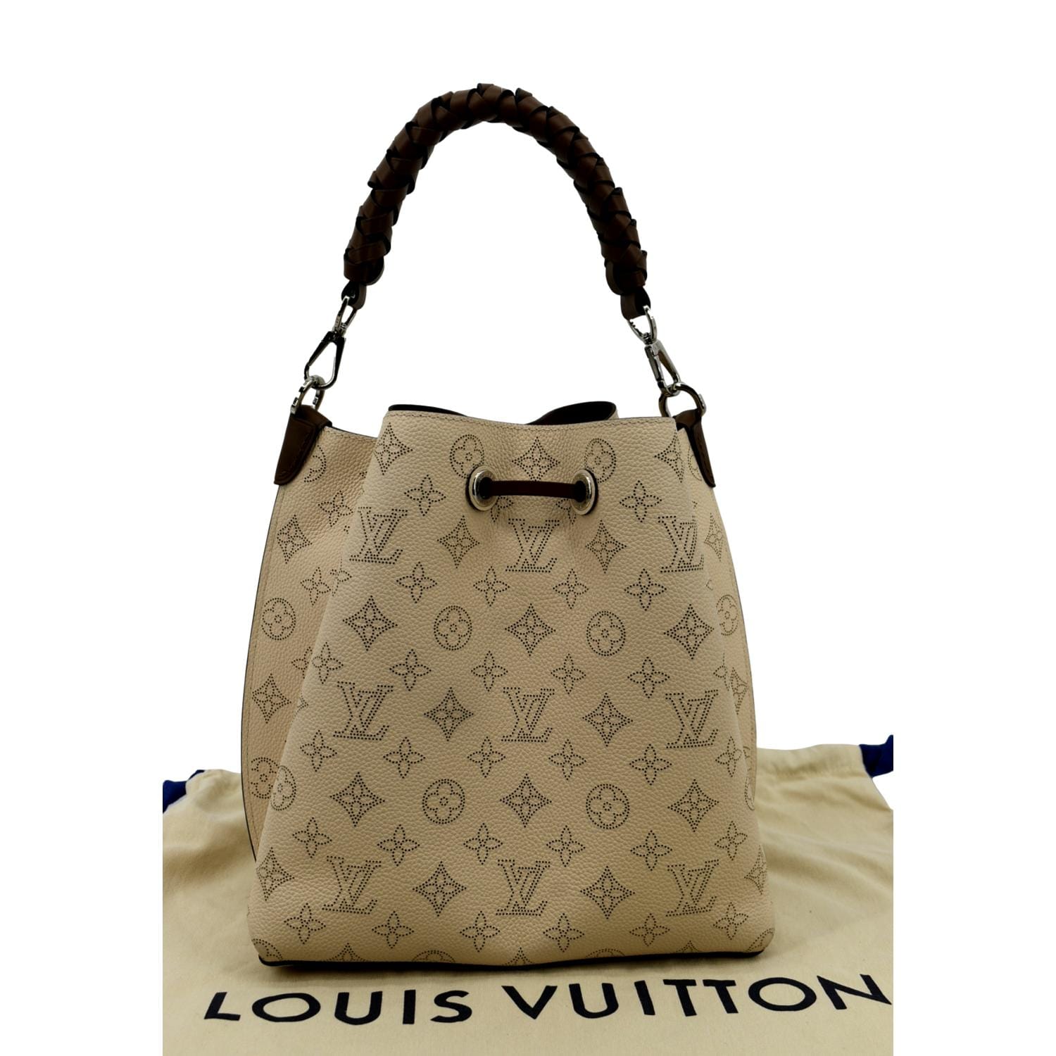 The Muria Mahina Louis Vuitton perforated leather crossbody bag is