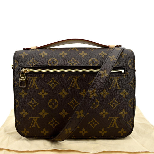 LOUIS VUITTON Metis Pochette Monogram Canvas Crossbody Bag Brown