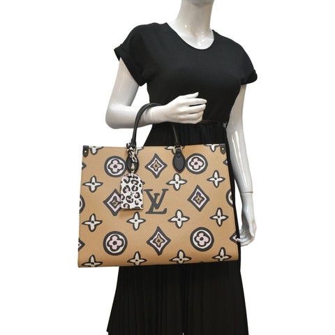 LOUIS VUITTON Onthego Wild At Heart Monogram Canvas Tote Bag Arizona