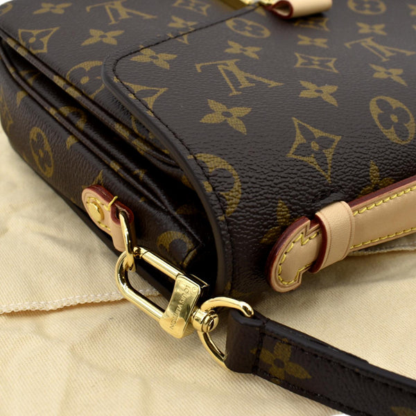 LOUIS VUITTON Metis Pochette Monogram Canvas Crossbody Bag Brown