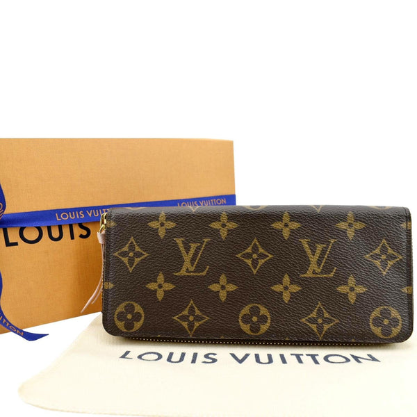 LOUIS VUITTON Clemence Monogram Canvas Zippy Wallet