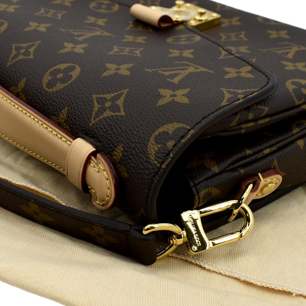 LOUIS VUITTON Metis Pochette Monogram Canvas Crossbody Bag Brown