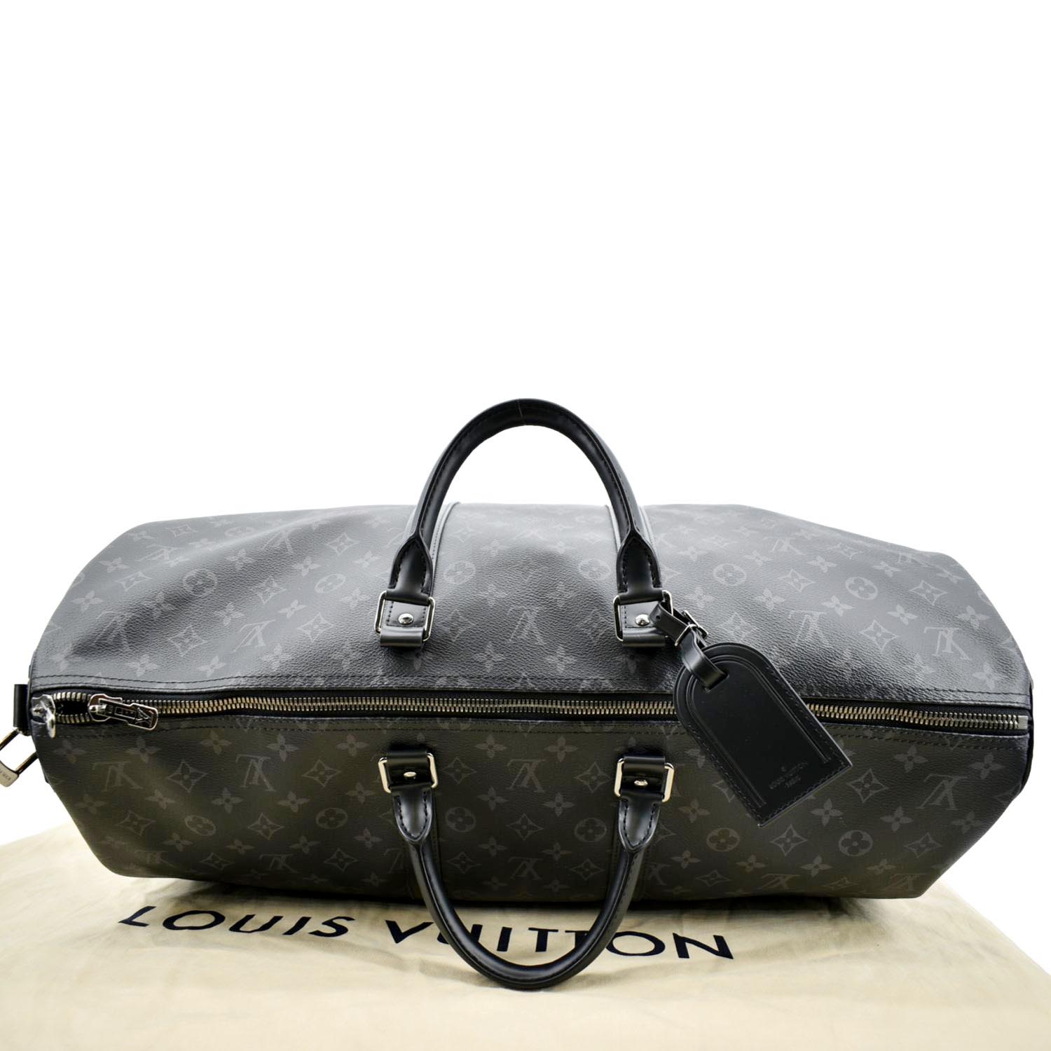 Louis Vuitton Keepall Bandouliere 40 Black in Cowhide Leather with
