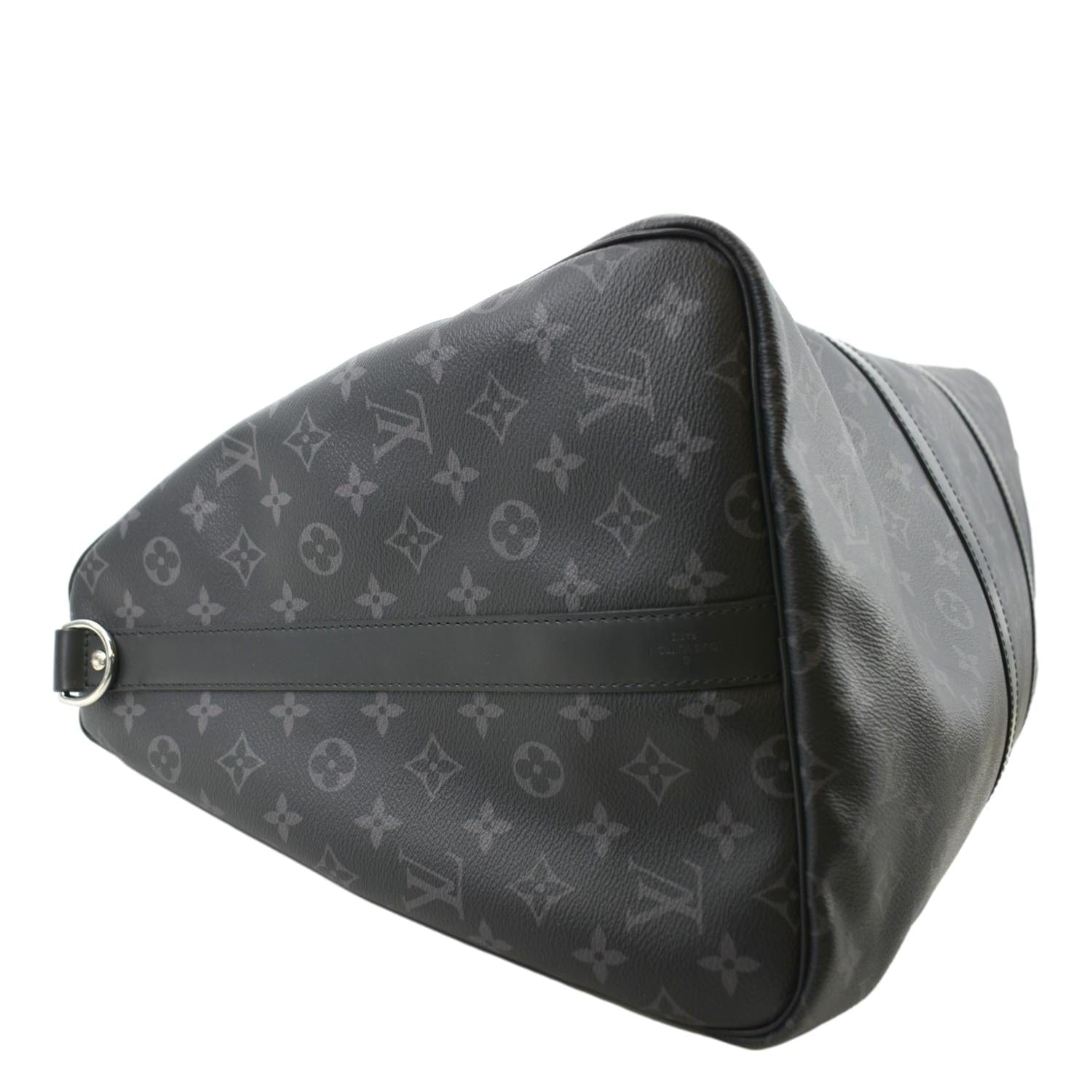 Louis Vuitton Keepall 55 Bandouliere Monogram Eclipse Duffle Bag