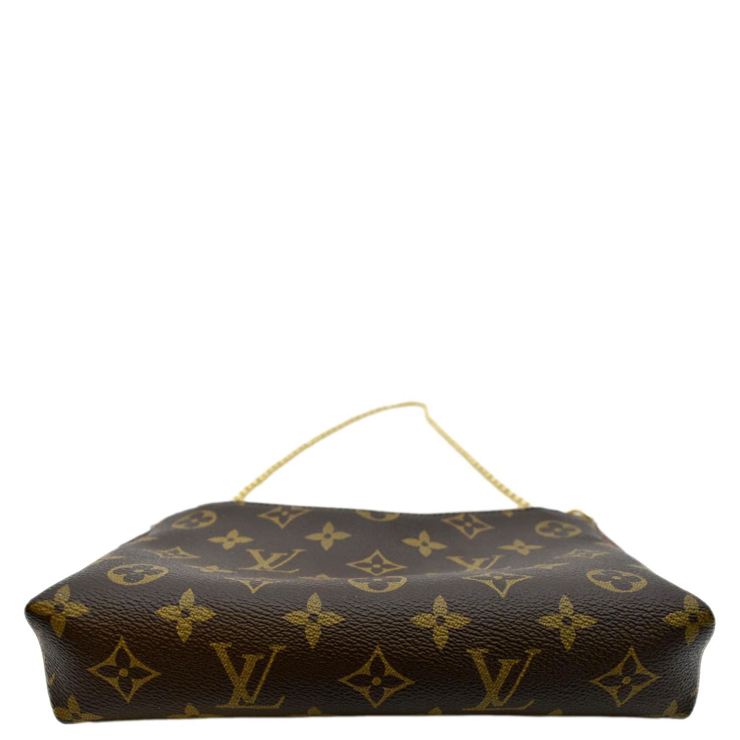 Louis Vuitton Pallas clutch bag Dark brown Leather ref.404802