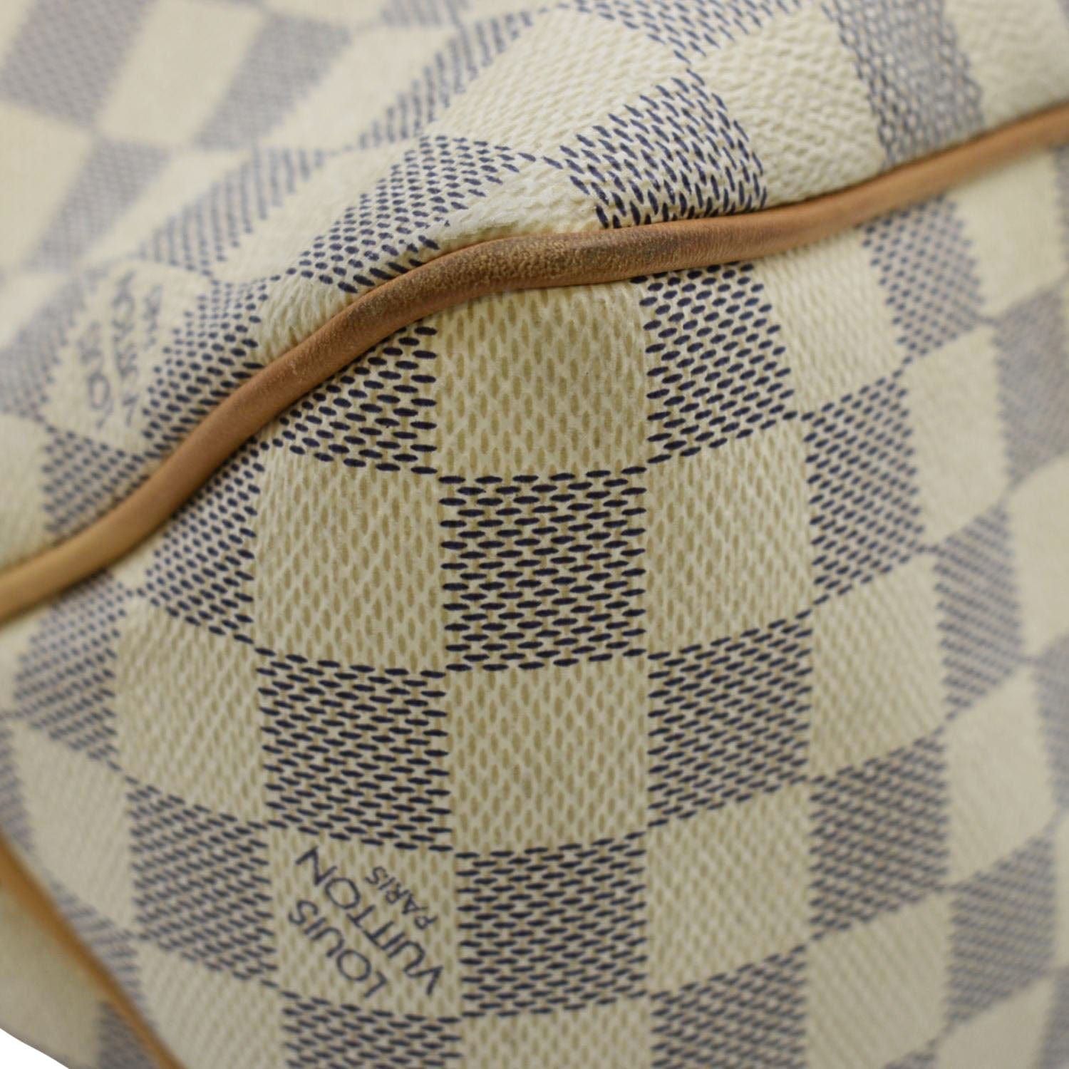 Louis Vuitton White Damier Azur Delightful PM Cloth ref.920288