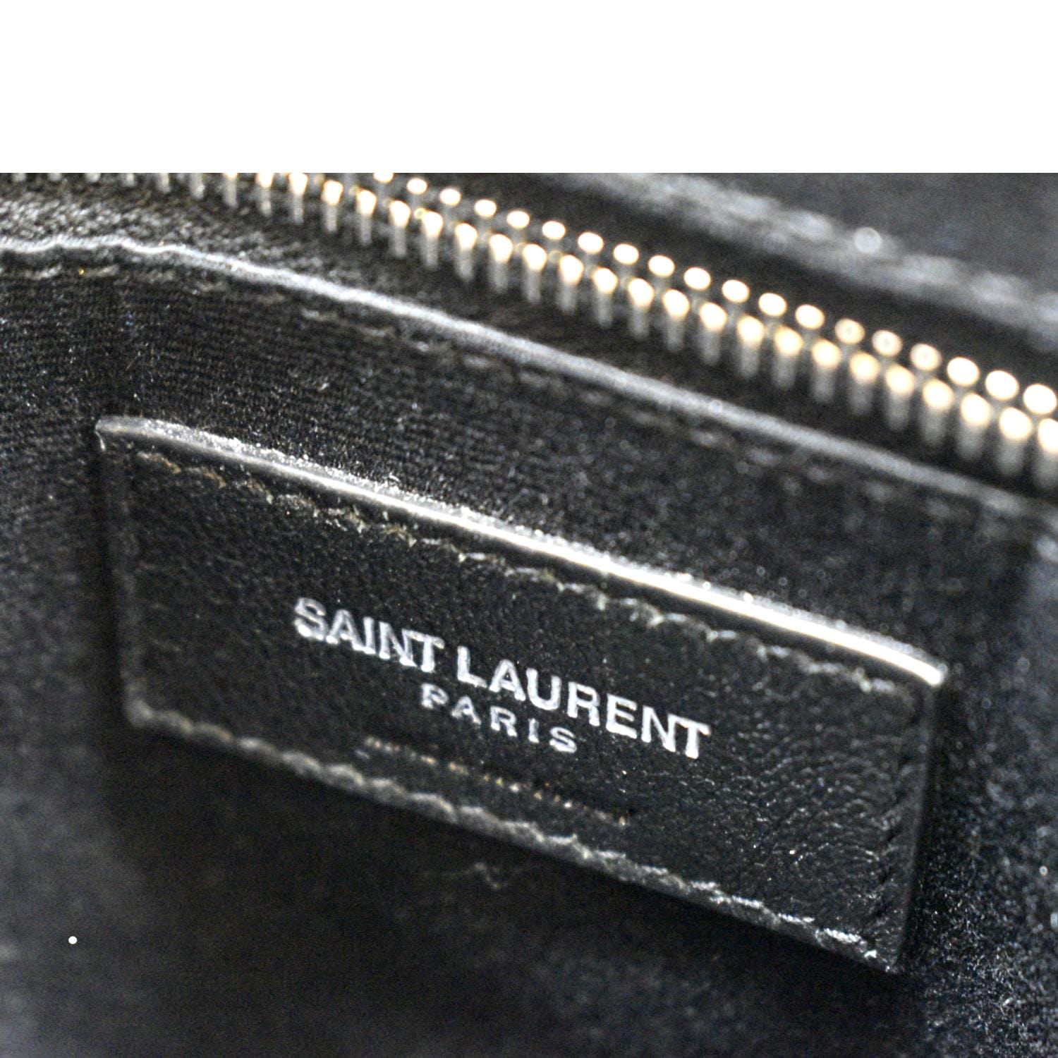 As you can see in the fake vs real Yves Saint Laurent Loulou bag