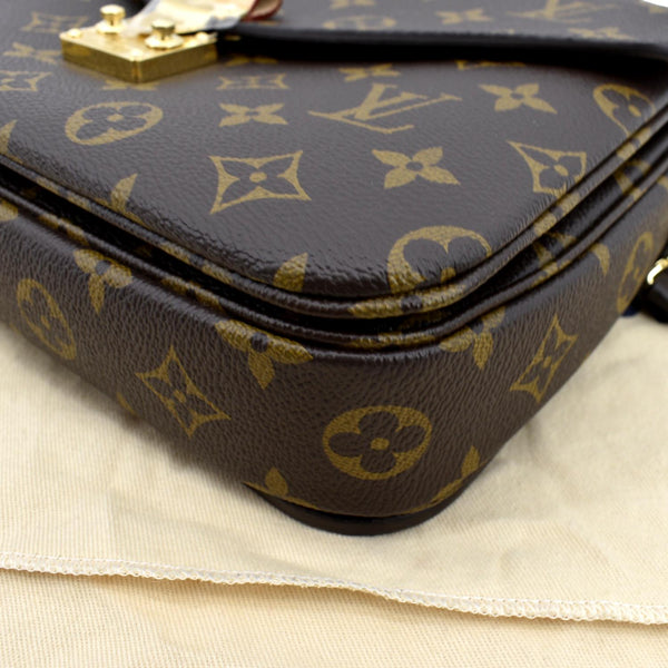 LOUIS VUITTON Metis Pochette Monogram Canvas Crossbody Bag Brown