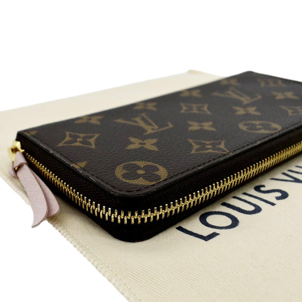 LOUIS VUITTON Clemence Monogram Canvas Zippy Wallet