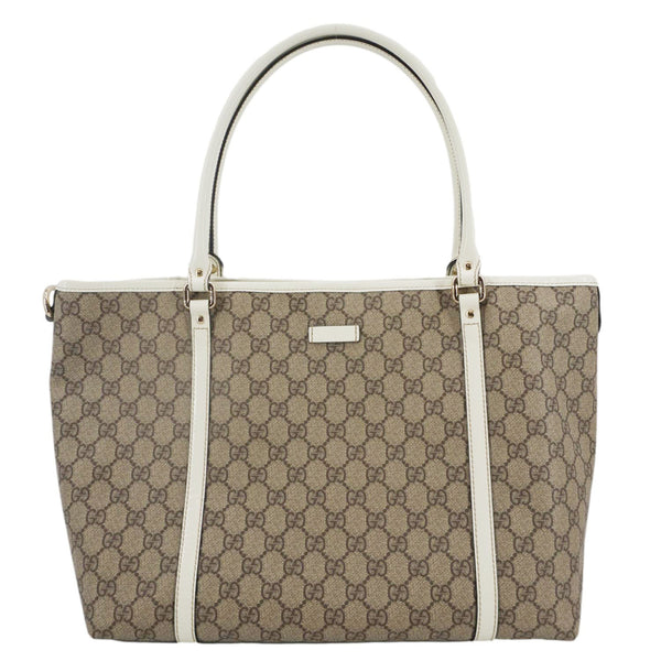 GUCCI Joy Medium GG  Supreme Canvas Tote Bag Beige 197953