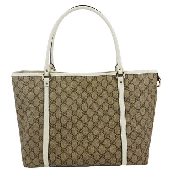 GUCCI Joy Medium GG  Supreme Canvas Tote Bag Beige 197953