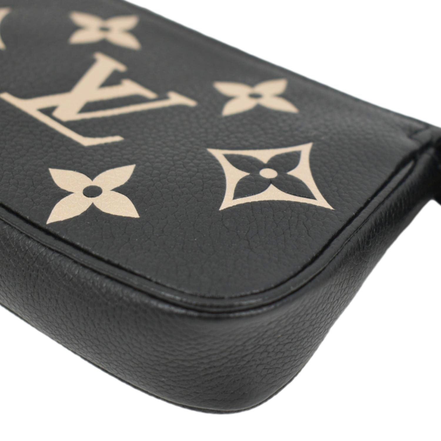 New Louis Vuitton Monogram Empreinte Mini Pochette Clutch Bag