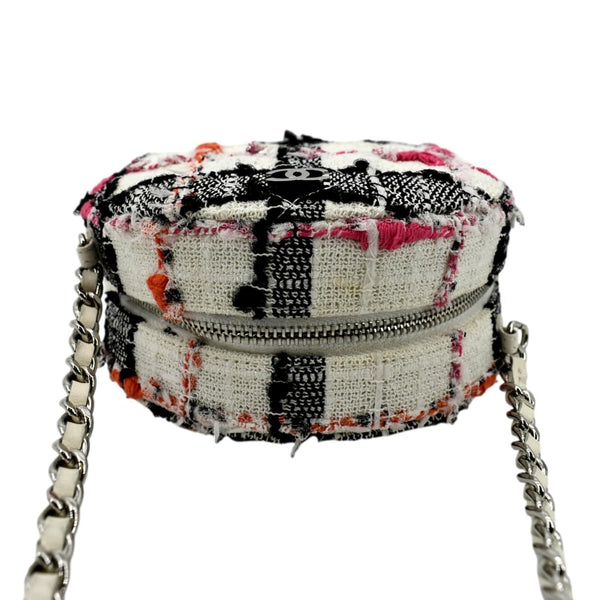 CHANEL Round As Earth Tweed Crossbody Bag Multicolor