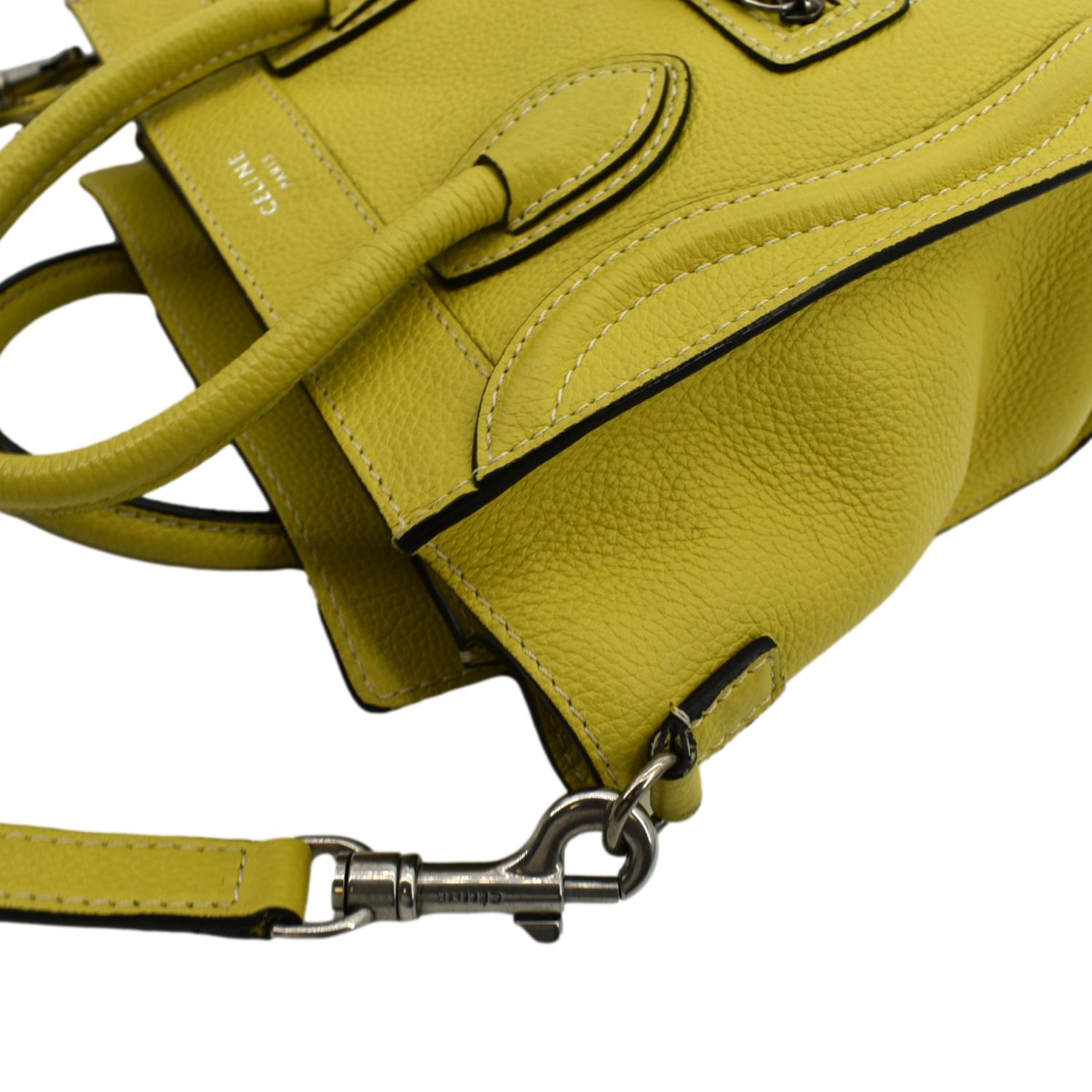 Celine Nano Luggage Calfskin Leather Shoulder Bag