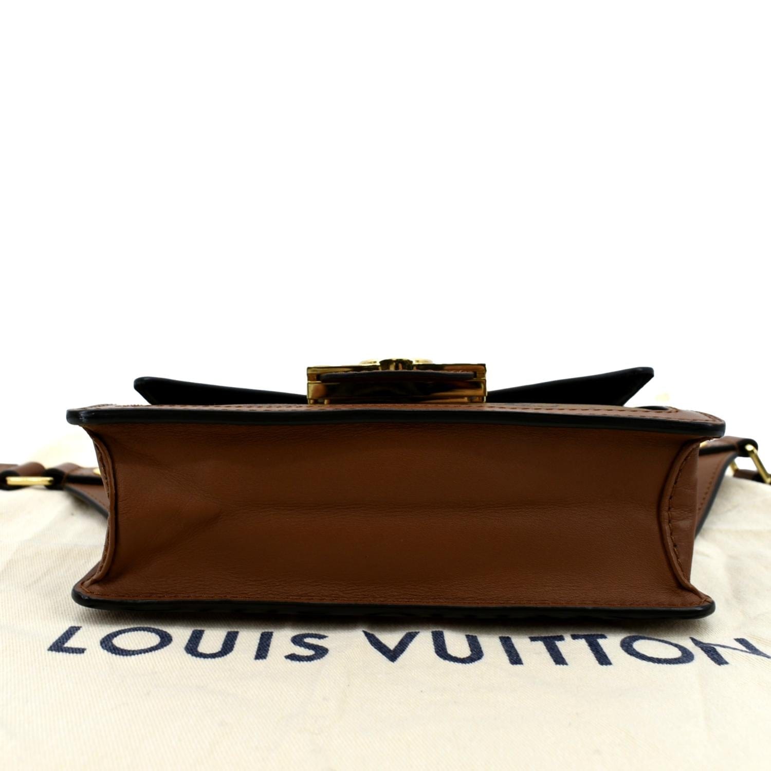 Louis Vuitton Brown Monogram Giant Reverse Dauphine Bumbag Black