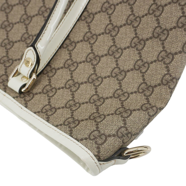 GUCCI Joy Medium GG  Supreme Canvas Tote Bag Beige 197953