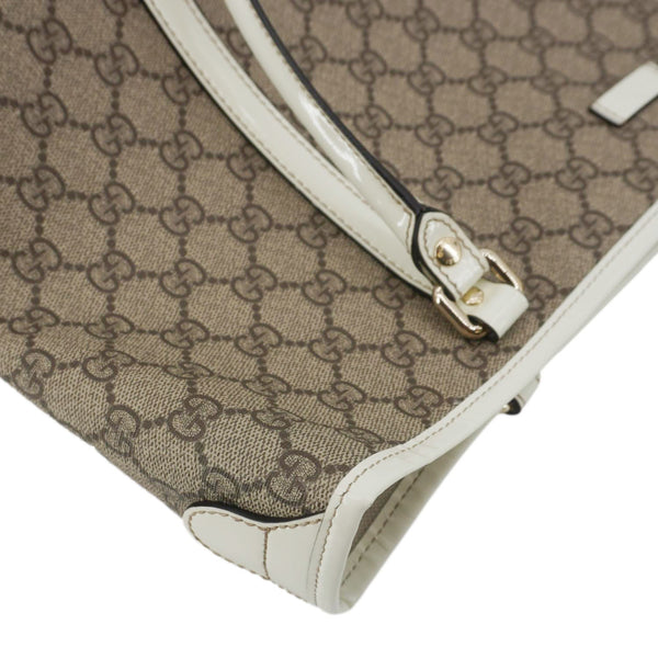 GUCCI Joy Medium GG  Supreme Canvas Tote Bag Beige 197953