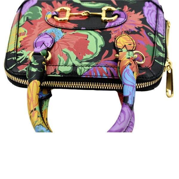 GUCCI Mini Horsebit 1955 Leather Crossbody Bag Multicolor 640716