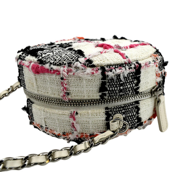 CHANEL Round As Earth Tweed Crossbody Bag Multicolor