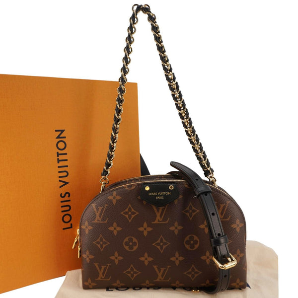 LOUIS VUITTON Be Alma Monogram Canvas Crossbody Bag Brown