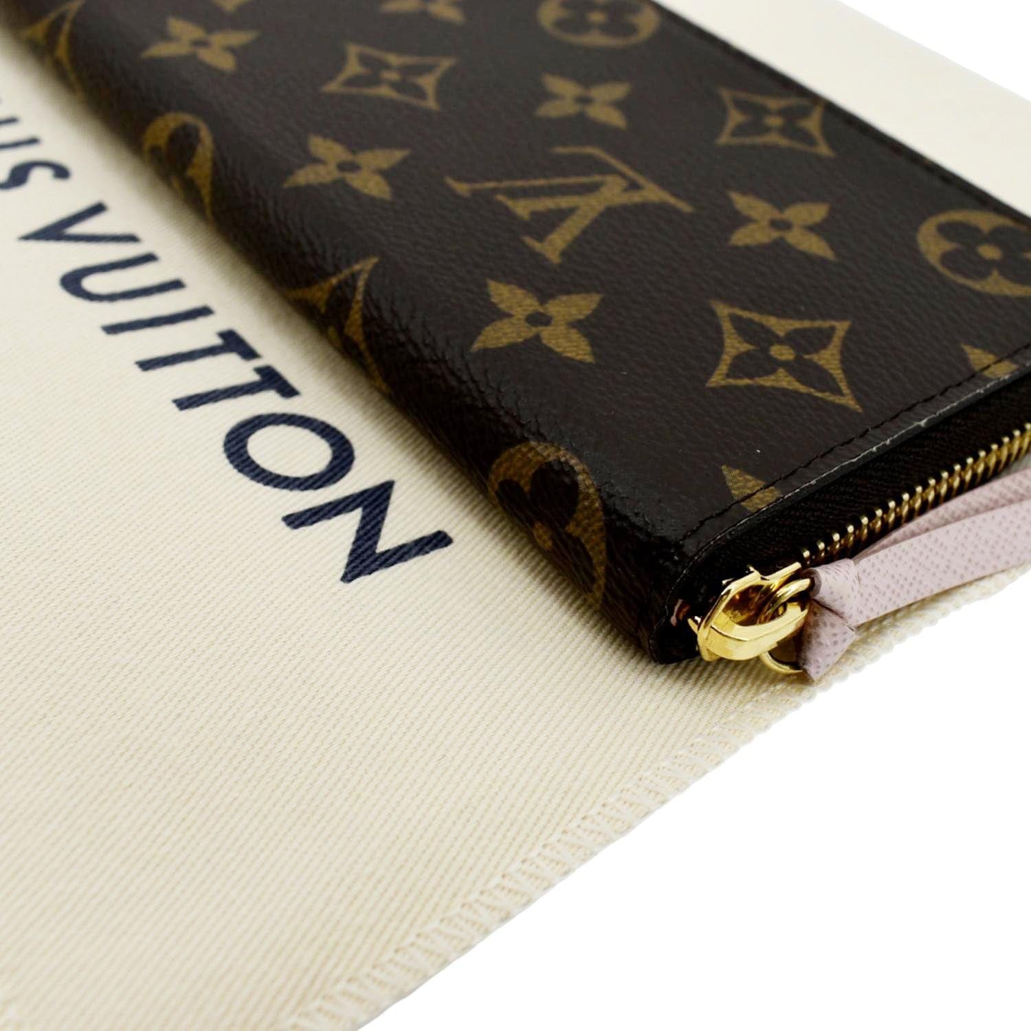 Clemence cloth wallet Louis Vuitton Brown in Cloth - 27328737