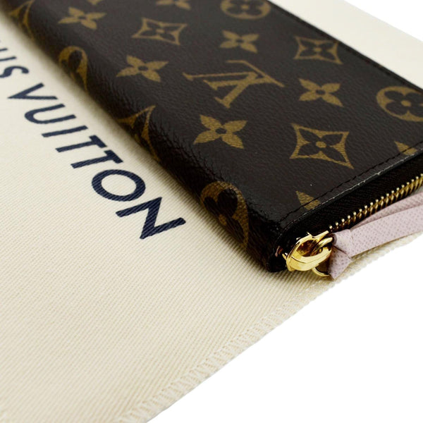 LOUIS VUITTON Clemence Monogram Canvas Zippy Wallet