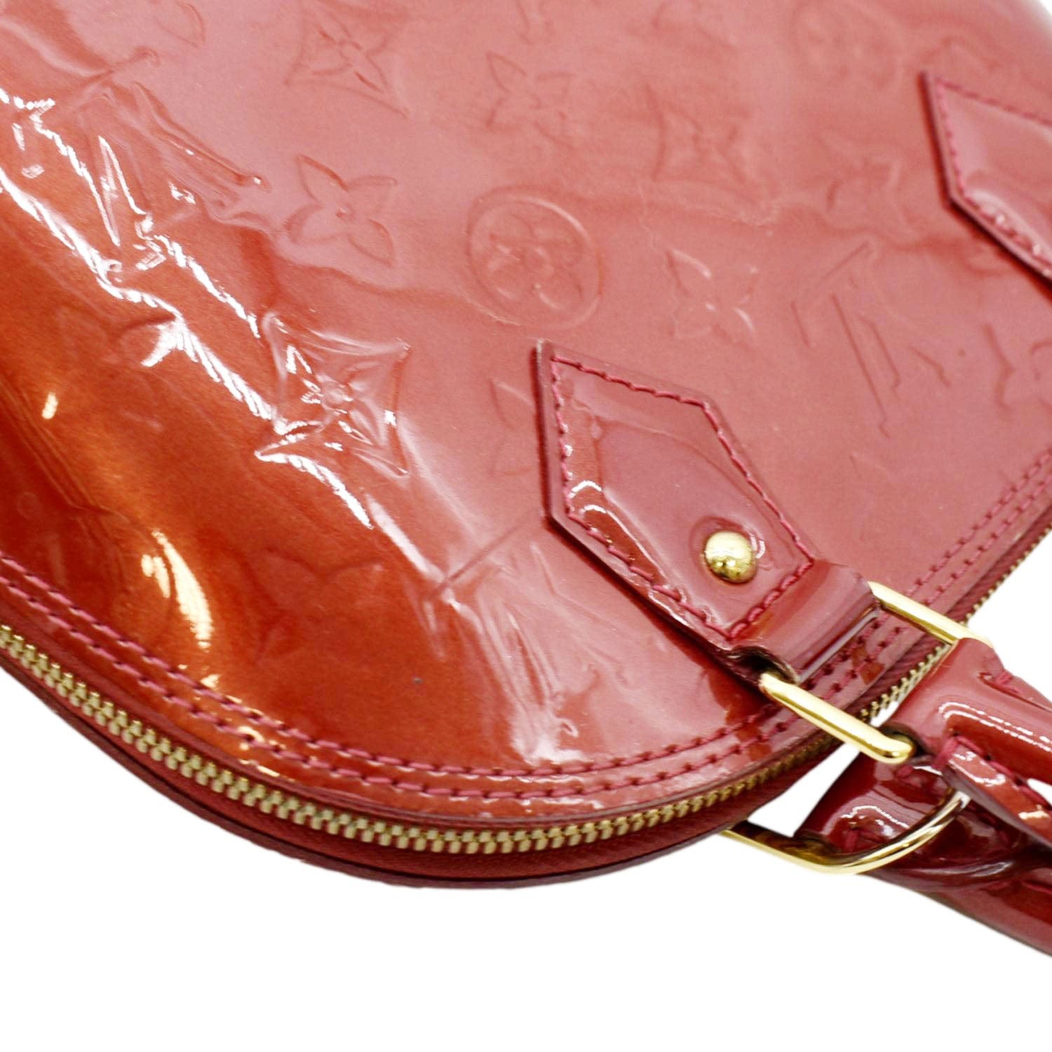 Alma bb patent leather crossbody bag Louis Vuitton Red in Patent leather -  36666671