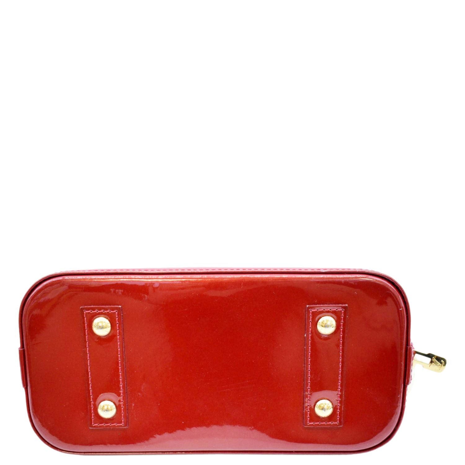 Alma bb patent leather crossbody bag Louis Vuitton Red in Patent leather -  23204243