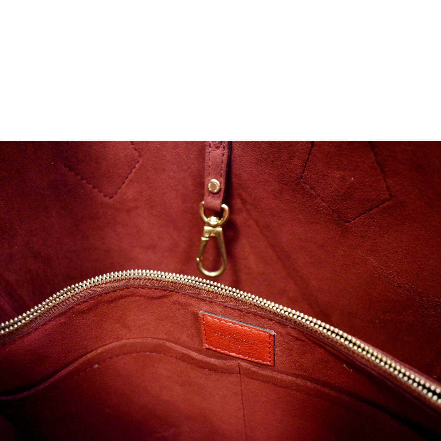 TLS - Title: Louis Vuitton Red & Monogram Canvas Kimono Tote MM with  Dustbag #DU2125 Size: MM 🚨 SALE PRICE: $1,875.99 🚨 Item #: 15667-14  Condition: C = Excellent; Light Scratches to