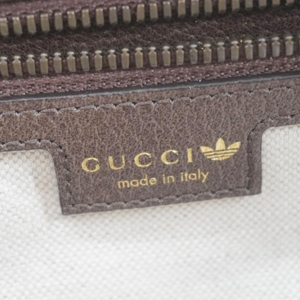 GUCCI X ADIDAS Web GG Crystal Canvas Messenger Bag Brown 702430